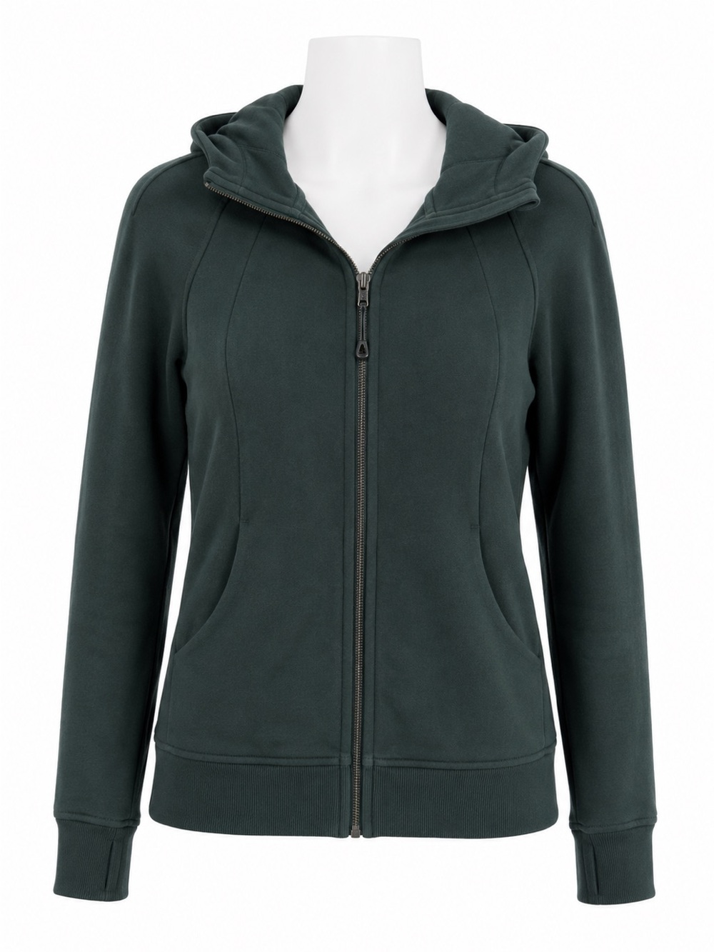 Size 12 Lululemon Scuba Hoodie III Deep Forest Green Full Zip